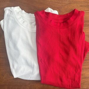a new day Women's Short Sleeve Tees in Red and White